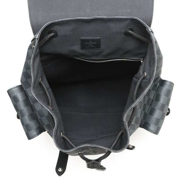 ルイヴィトン リュック ダミエ・グラフィット クリストファーMM N41379 LOUIS VUITTON ブラック 黒 バックパック