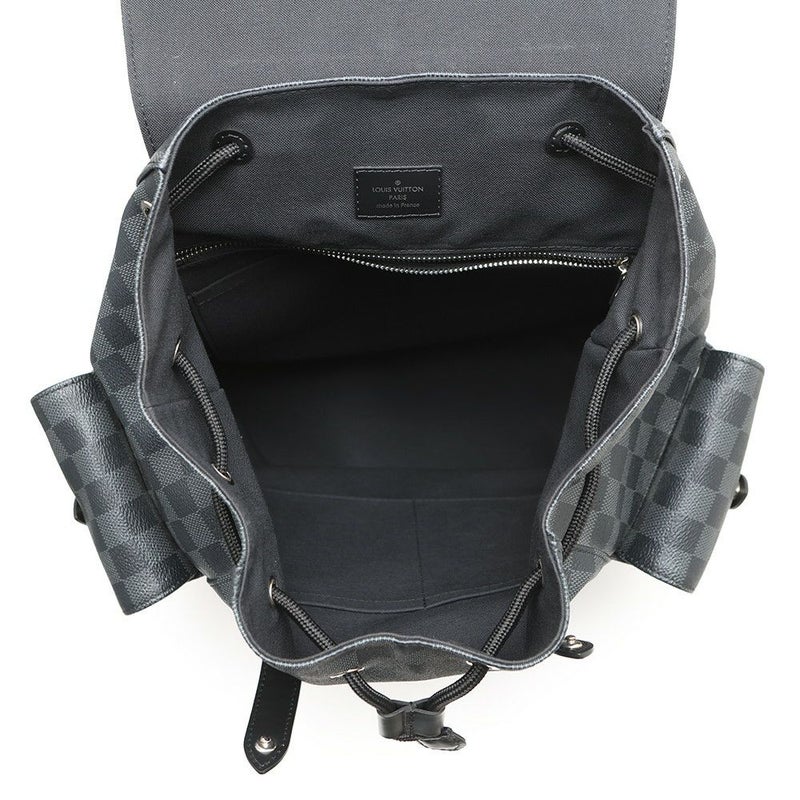 ルイヴィトン リュック ダミエ・グラフィット クリストファーMM N41379 LOUIS VUITTON ブラック 黒 バックパック
