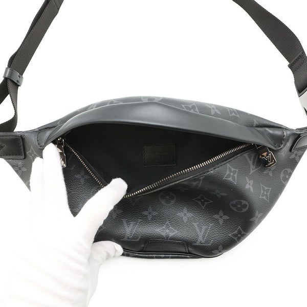 ルイヴィトン ボディバッグ モノグラム・エクリプス ディスカバリー・バムバッグ M44336 LOUIS VUITTON ブラック 黒