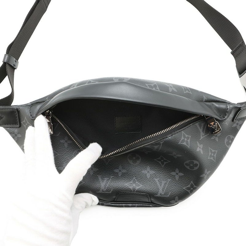ルイヴィトン ボディバッグ モノグラム・エクリプス ディスカバリー・バムバッグ M44336 LOUIS VUITTON ブラック 黒