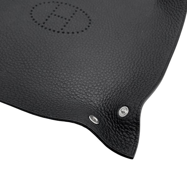 エルメス トレー ヴィドポッシュ ミーズ エ ルランス Hエヴリン ブラック/シルバー金具 トリヨンクレマンス U刻印 黒
