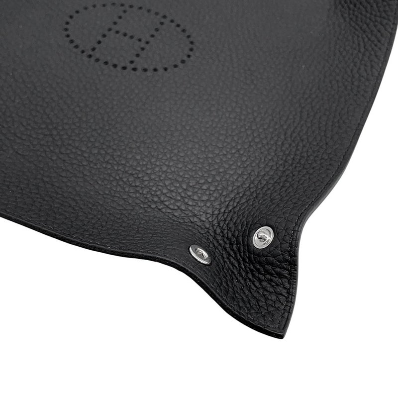 エルメス トレー ヴィドポッシュ ミーズ エ ルランス Hエヴリン ブラック/シルバー金具 トリヨンクレマンス U刻印 黒