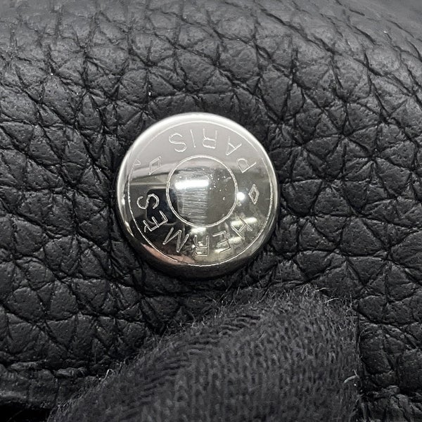 エルメス トレー ヴィドポッシュ ミーズ エ ルランス Hエヴリン ブラック/シルバー金具 トリヨンクレマンス U刻印 黒