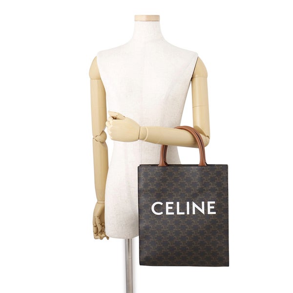 セリーヌ ハンドバッグ トリオンフ スモール バーティカル カバ PVC レザー 191542BZK CELINE 2wayショルダー