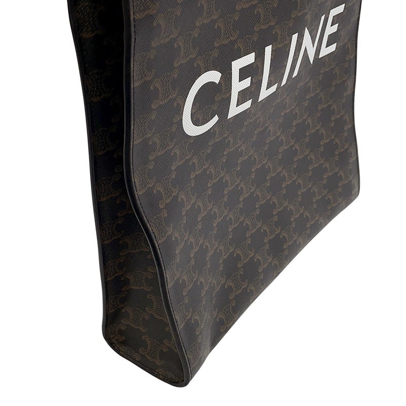 セリーヌ ハンドバッグ トリオンフ スモール バーティカル カバ PVC レザー 191542BZK CELINE 2wayショルダー