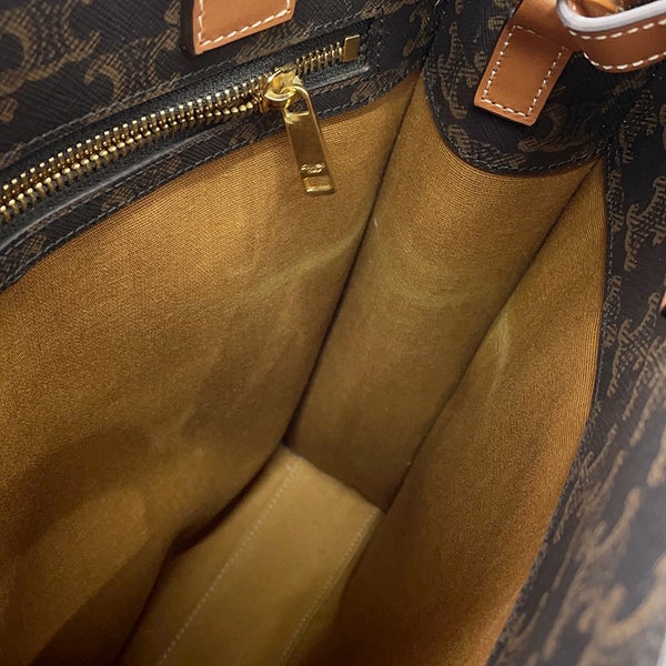 セリーヌ ハンドバッグ トリオンフ スモール バーティカル カバ PVC レザー 191542BZK CELINE 2wayショルダー