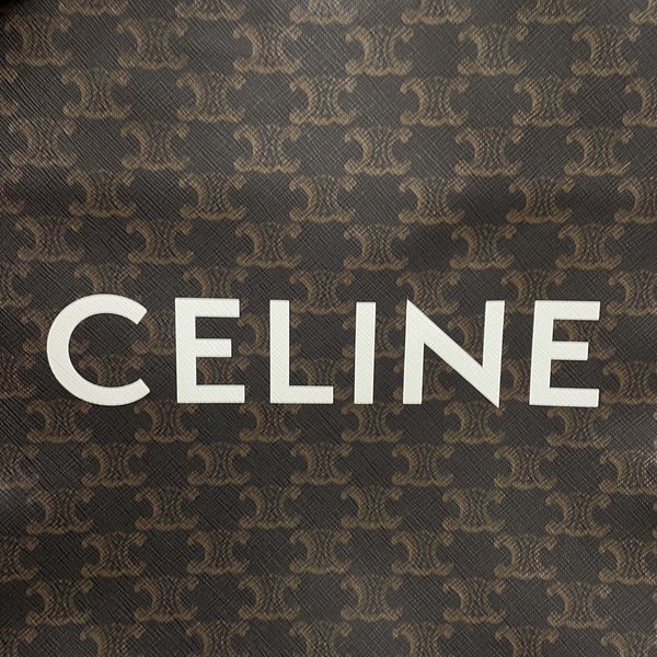 セリーヌ ハンドバッグ トリオンフ スモール バーティカル カバ PVC レザー 191542BZK CELINE 2wayショルダー