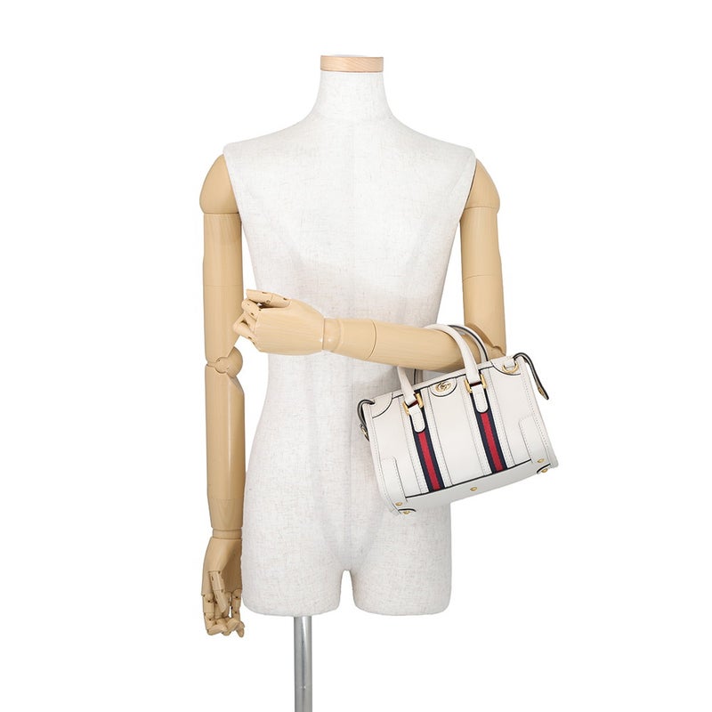 グッチ ハンドバッグ シェリーライン  レザー 715771 GUCCI ２wayショルダー 白