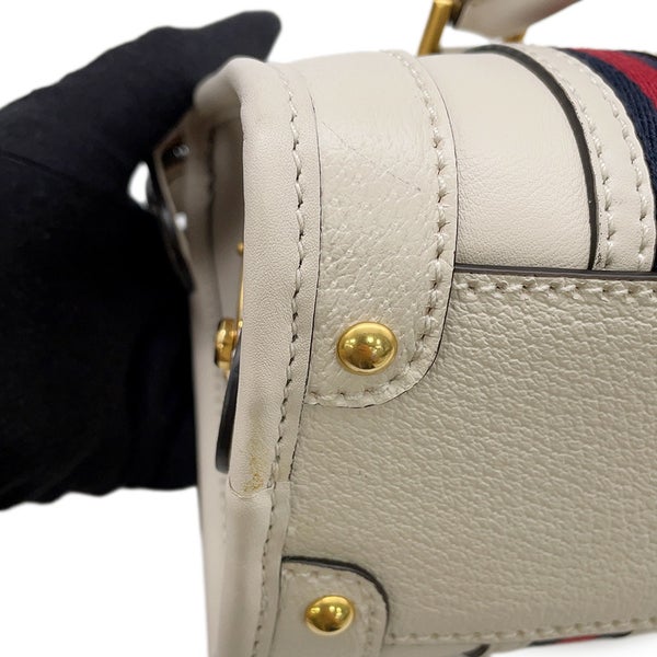 グッチ ハンドバッグ シェリーライン  レザー 715771 GUCCI ２wayショルダー 白