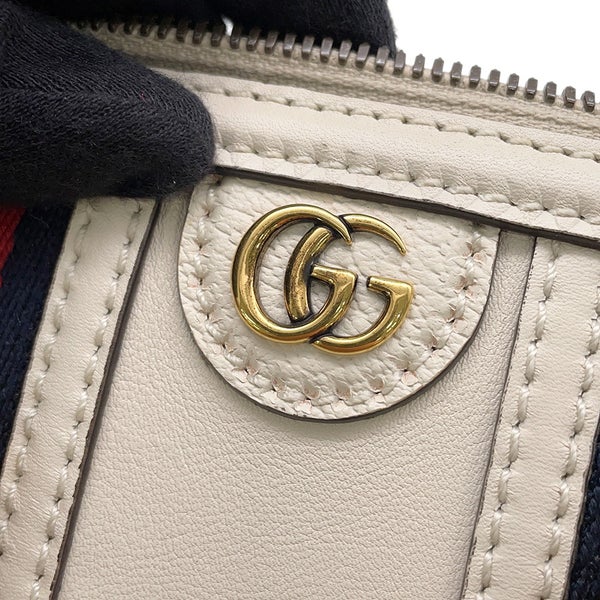 グッチ ハンドバッグ シェリーライン  レザー 715771 GUCCI ２wayショルダー 白