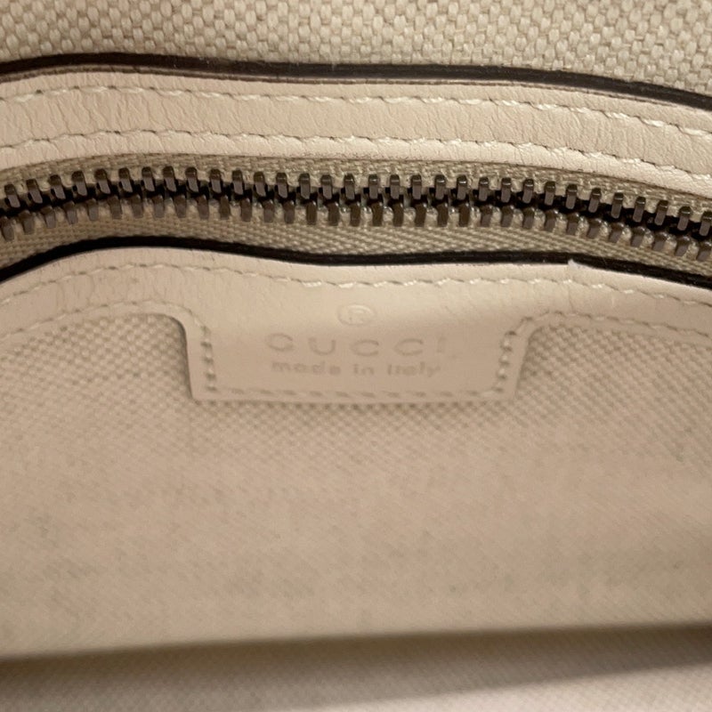 グッチ ハンドバッグ シェリーライン  レザー 715771 GUCCI ２wayショルダー 白