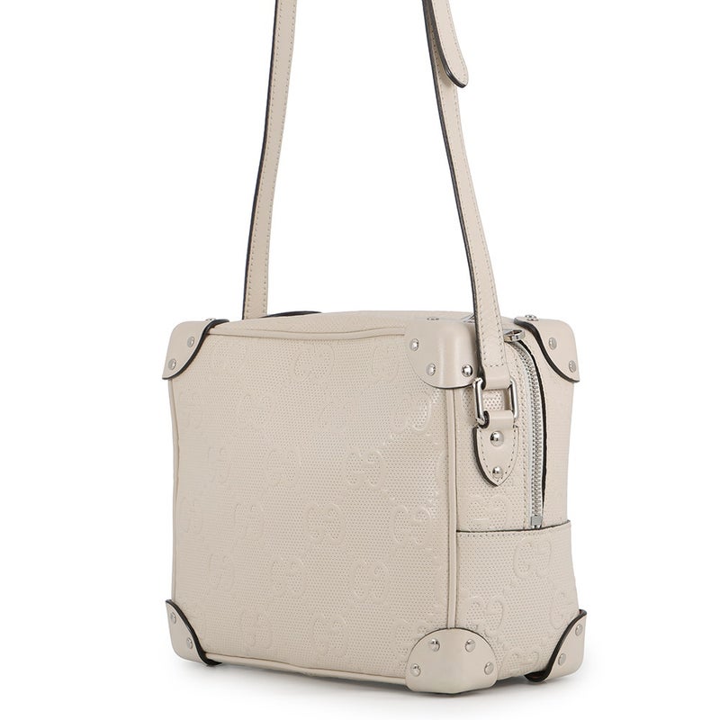 グッチ ショルダーバッグ GGエンボス レザー 626363 GUCCI バッグ 白