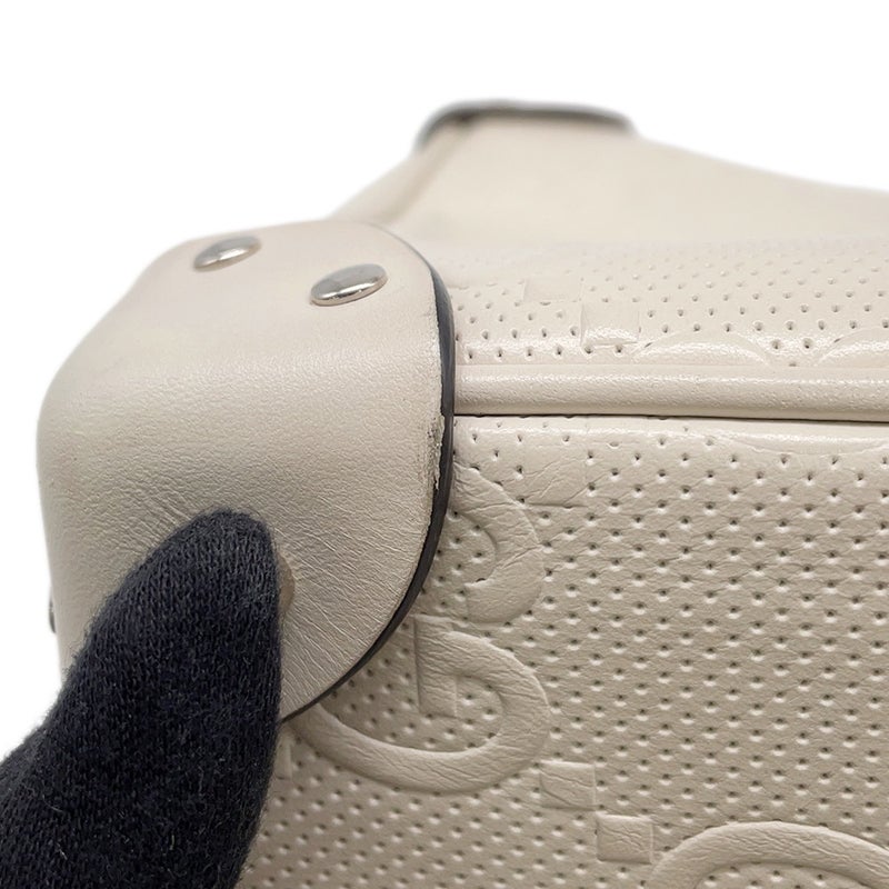 グッチ ショルダーバッグ GGエンボス レザー 626363 GUCCI バッグ 白