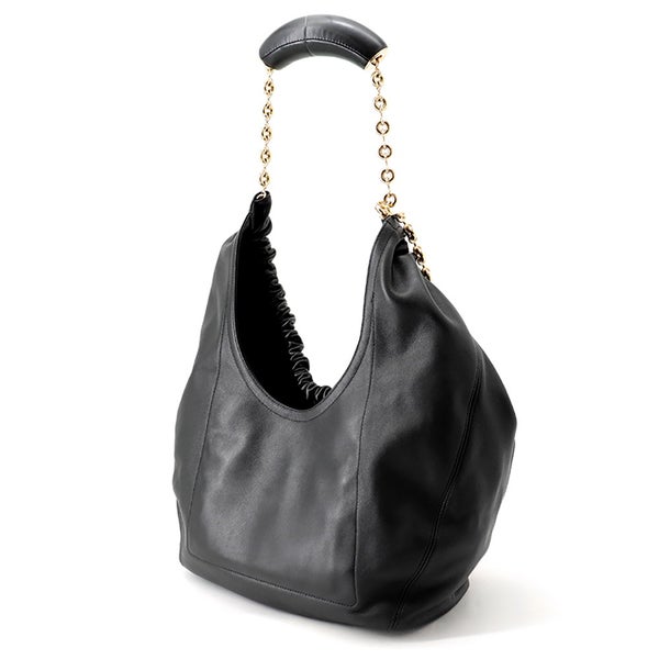 ロエベ ショルダーバッグ スクイーズバッグ ミディアム メローナパラム A914Q37X01 LOEWE 2way 黒