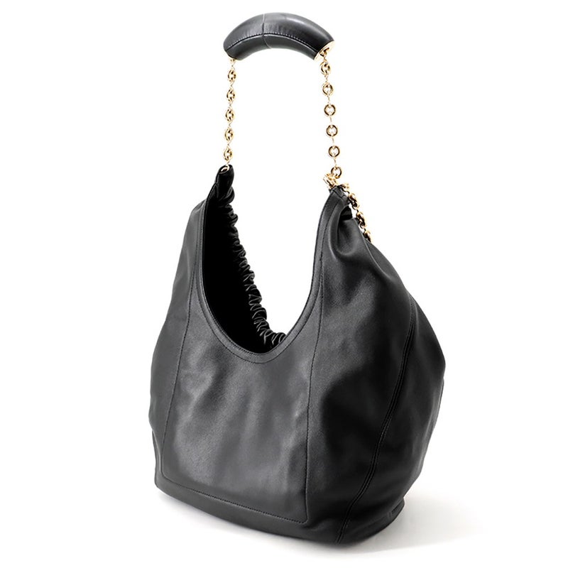 ロエベ ショルダーバッグ スクイーズバッグ ミディアム メローナパラム A914Q37X01 LOEWE 2way 黒