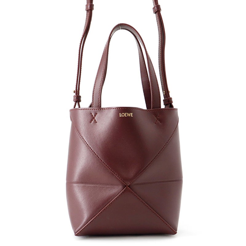 ロエベ トートバッグ パズルフォルド トート ミニ シャイニーカーフレザー A657V25X01 LOEWE 2way