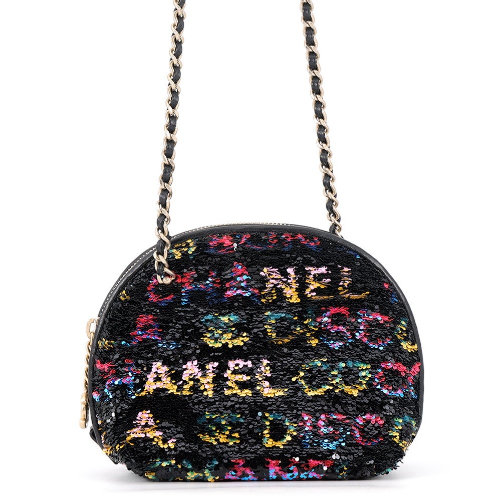 美品⭐︎ シャネル CHANEL スパンコール　ミニ チェーンショルダー　ココ シャネル チェーンショルダーバッグ ココマーク COCO ロゴ