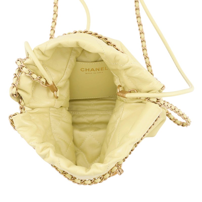 シャネル ハンドバッグ CHANEL 22 ミニ ココマーク シャイニーカーフレザー AS3980 CHANEL 2wayショルダーバッグ