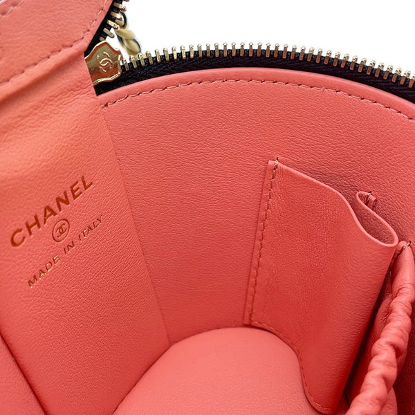 シャネル チェーンショルダーバッグ マトラッセ ココマーク バニティ パテント AP2873 CHANEL 黒 セール品