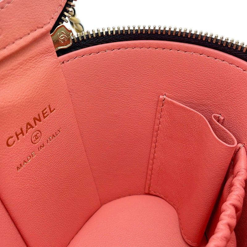 シャネル チェーンショルダーバッグ マトラッセ ココマーク バニティ パテント AP2873 CHANEL 黒 セール品