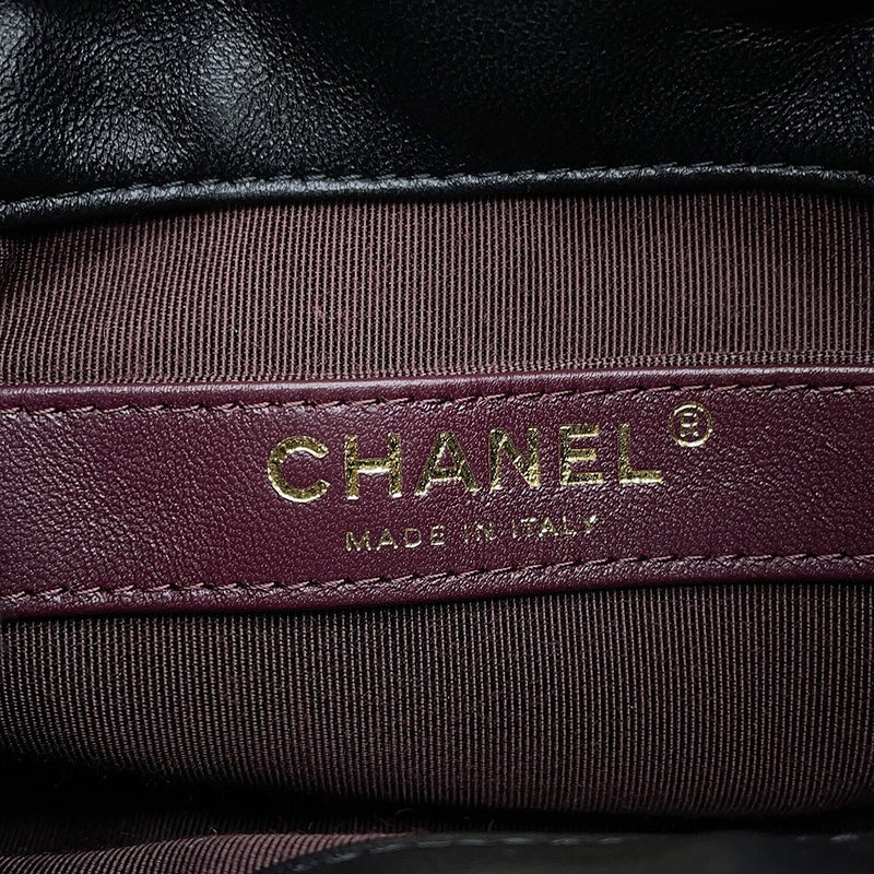シャネル チェーンショルダーバッグ ココマーク ラムスキン AS2314 CHANEL バッグ 黒