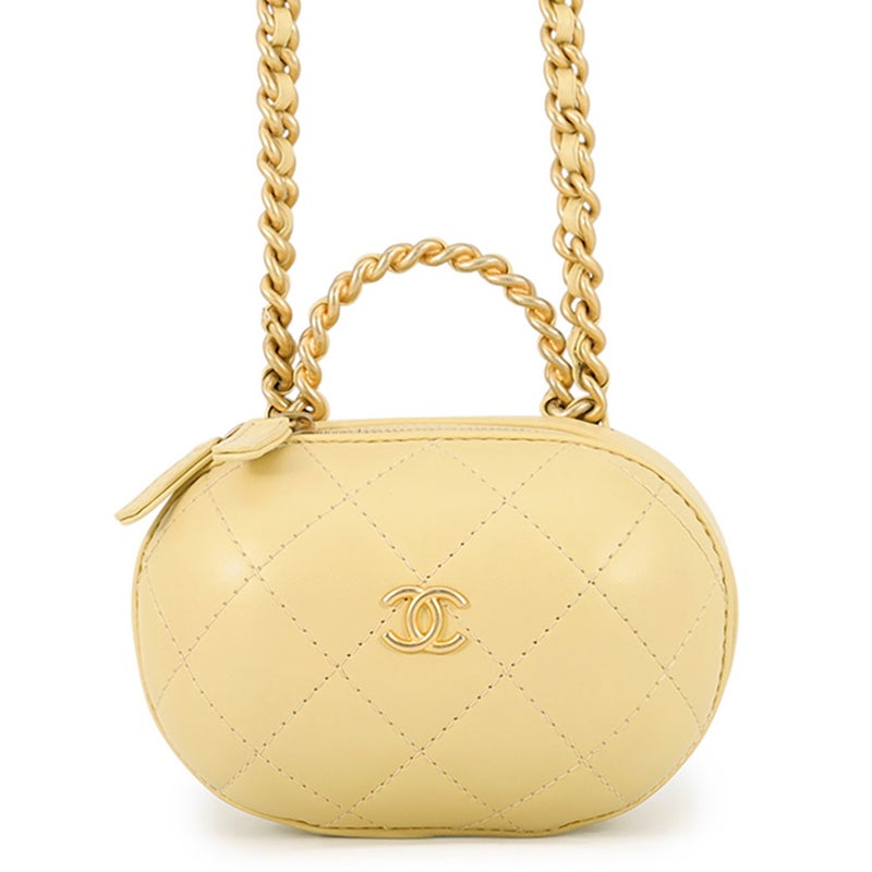 シャネル チェーンショルダーバッグ マトラッセ ココマーク バニティ レザー AP2699 CHANEL