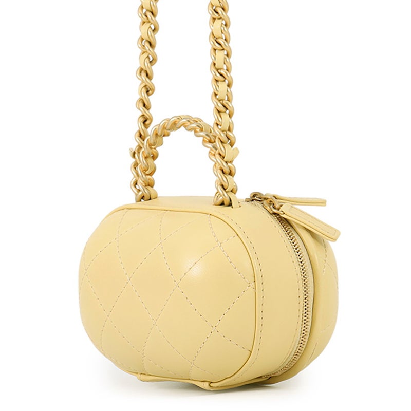 シャネル チェーンショルダーバッグ マトラッセ ココマーク バニティ レザー AP2699 CHANEL
