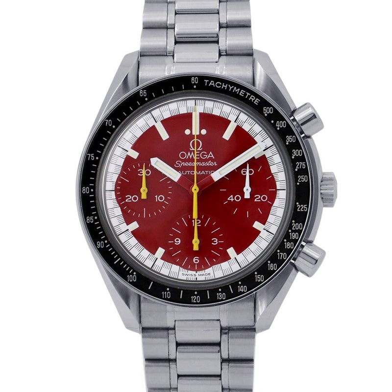 オメガ スピードマスター ミハエル シューマッハ限定モデル 3510.61.00 OMEGA 腕時計 レッド文字盤