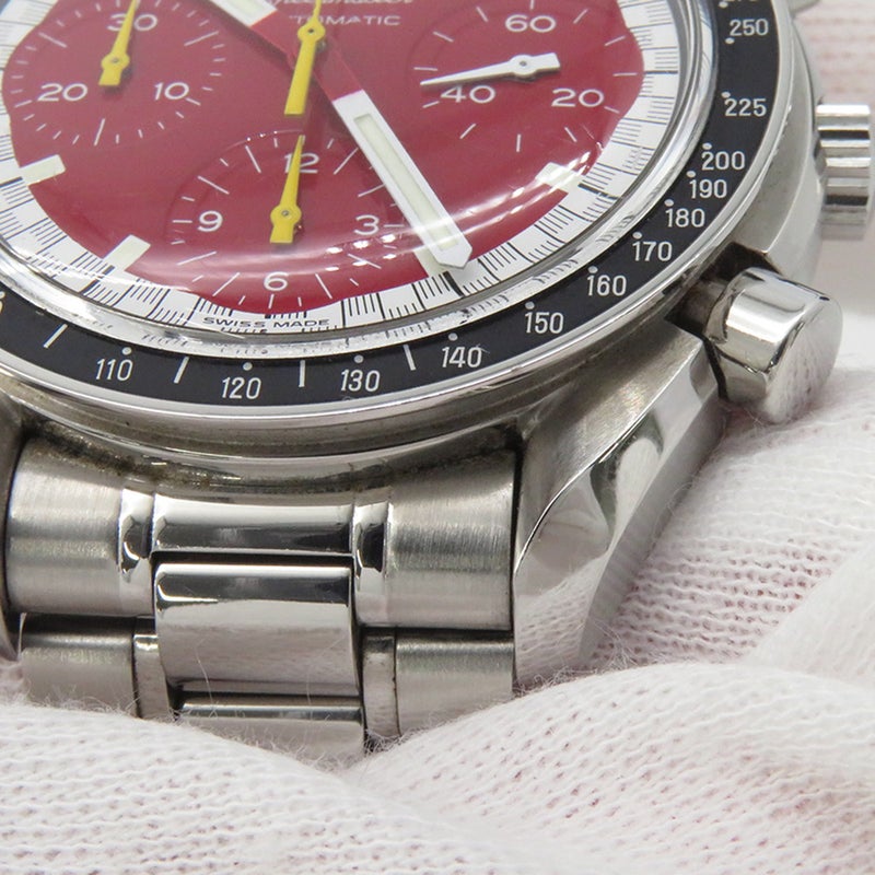 オメガ スピードマスター ミハエル シューマッハ限定モデル 3510.61.00 OMEGA 腕時計 レッド文字盤