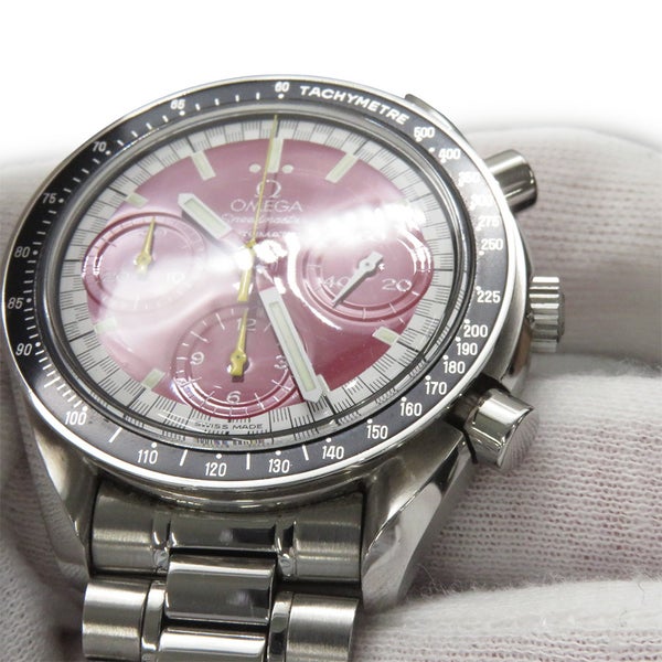 オメガ スピードマスター ミハエル シューマッハ限定モデル 3510.61.00 OMEGA 腕時計 レッド文字盤