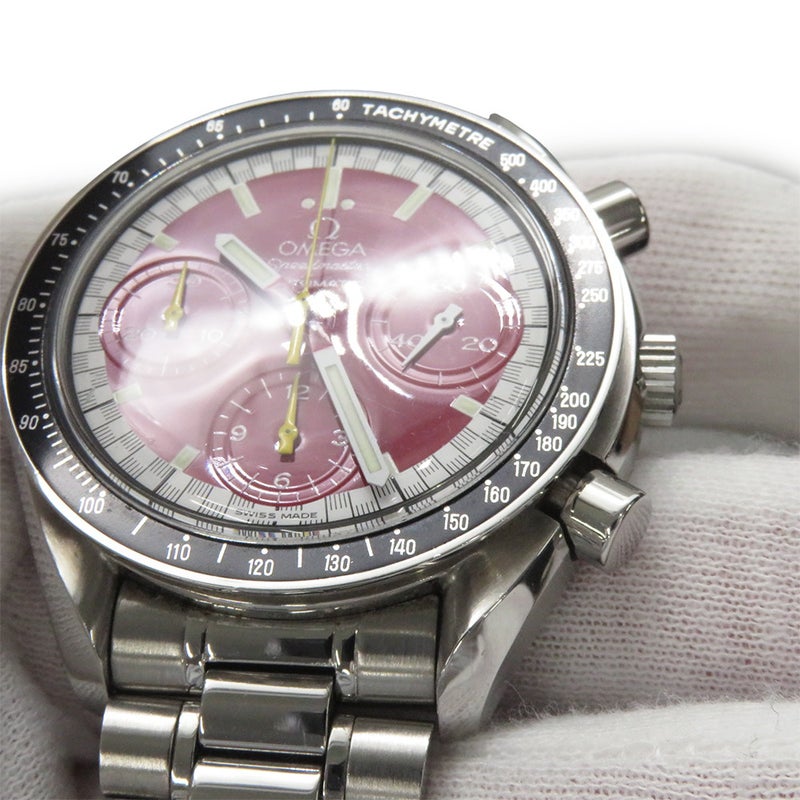 オメガ スピードマスター ミハエル シューマッハ限定モデル 3510.61.00 OMEGA 腕時計 レッド文字盤