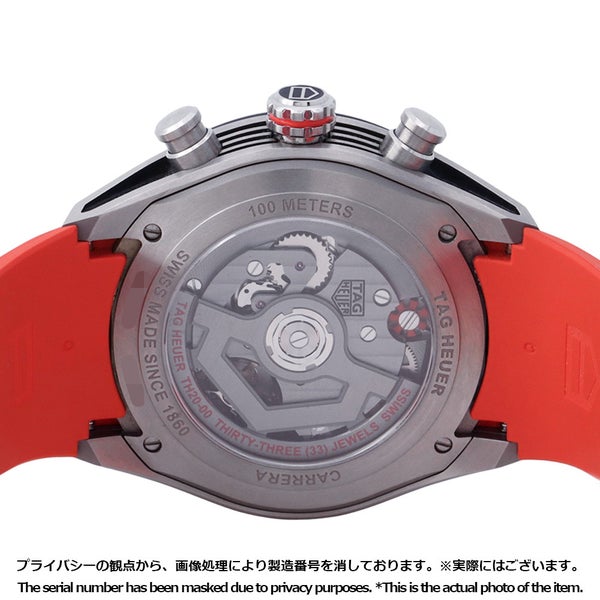 タグホイヤー カレラ クロノグラフ エクストリームスポーツ TAG Heuer 腕時計 スケルトン/レッド文字盤