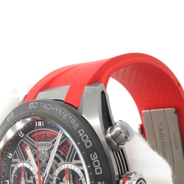 タグホイヤー カレラ クロノグラフ エクストリームスポーツ TAG Heuer 腕時計 スケルトン/レッド文字盤