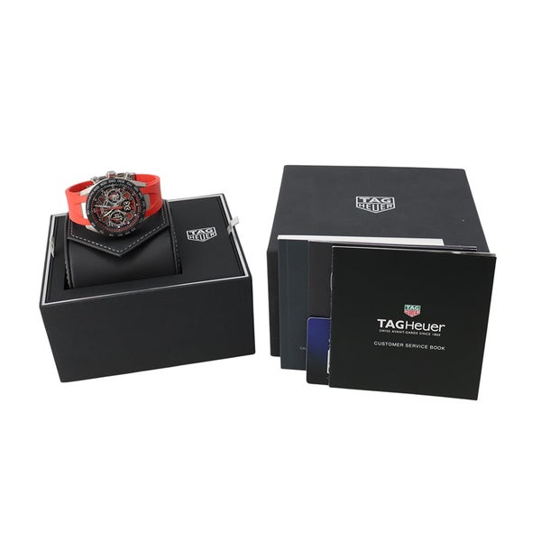タグホイヤー カレラ クロノグラフ エクストリームスポーツ TAG Heuer 腕時計 スケルトン/レッド文字盤