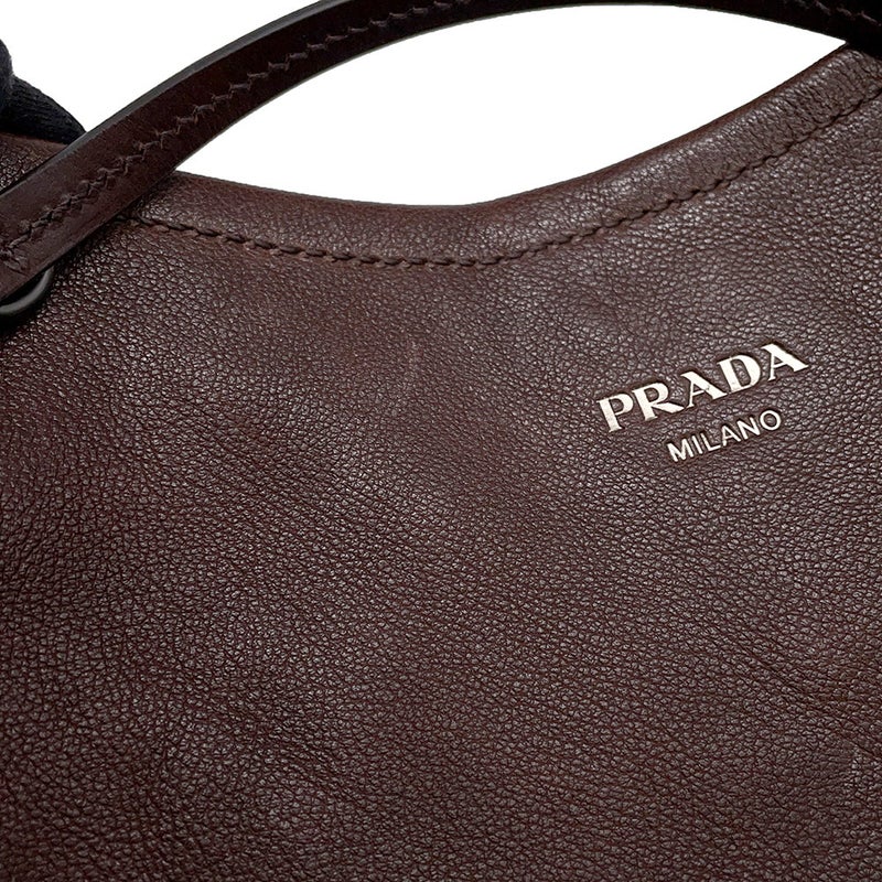 プラダ ショルダーバッグ ルート ラージ レザー ロゴ 1BC293 PRADA ２way