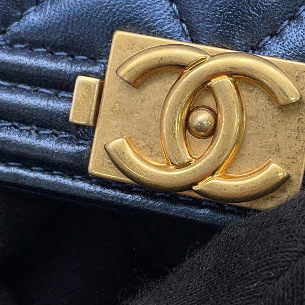 シャネル カードケース ボーイシャネル ココマーク マトラッセ ラムスキン A80603 CHANEL 財布 メタリック 名刺入れ