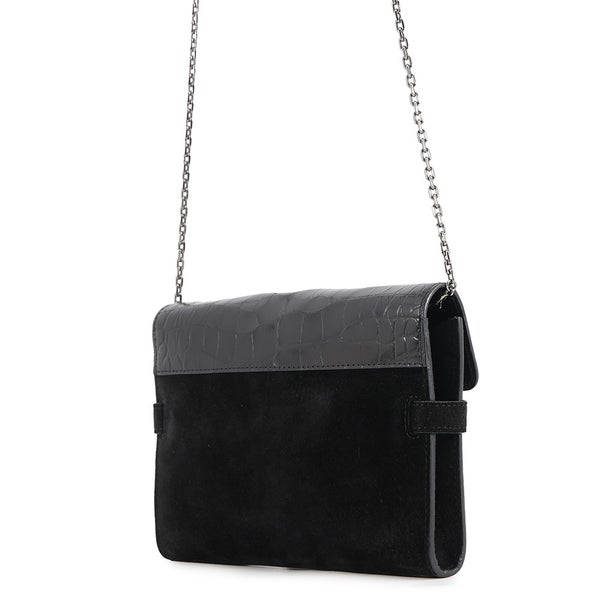 デルヴォー チェーンウォレット タンペート クロコダイル スエード Delvaux 財布 黒