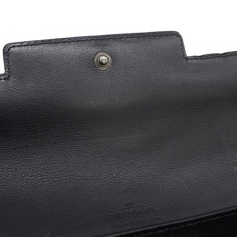 デルヴォー チェーンウォレット タンペート クロコダイル スエード Delvaux 財布 黒