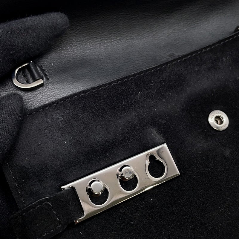 デルヴォー チェーンウォレット タンペート クロコダイル スエード Delvaux 財布 黒