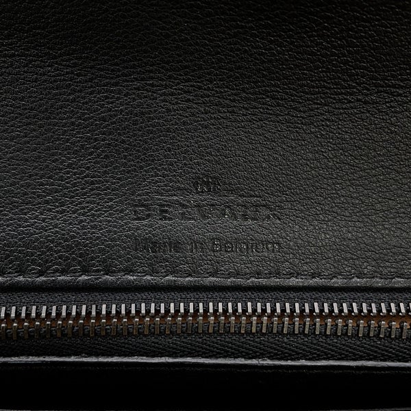 デルヴォー チェーンウォレット タンペート クロコダイル スエード Delvaux 財布 黒