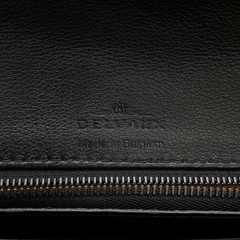 デルヴォー チェーンウォレット タンペート クロコダイル スエード Delvaux 財布 黒
