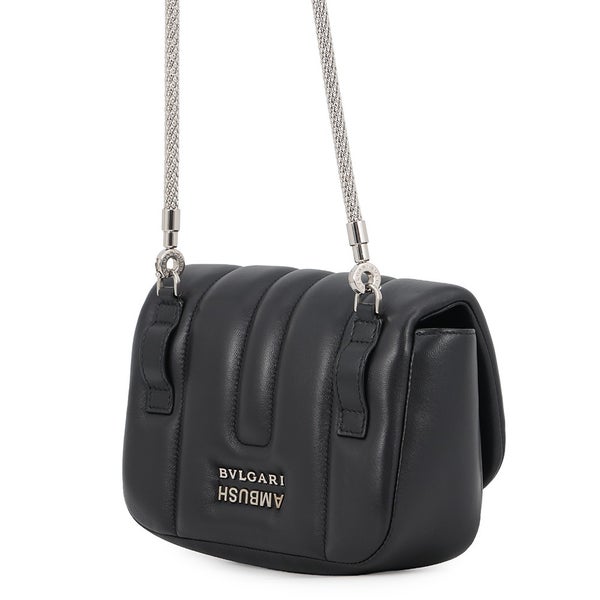ブルガリ ショルダーバッグ アンブッシュコラボ レザー BVLGARI 3way クラッチ ベルト バッグ 黒