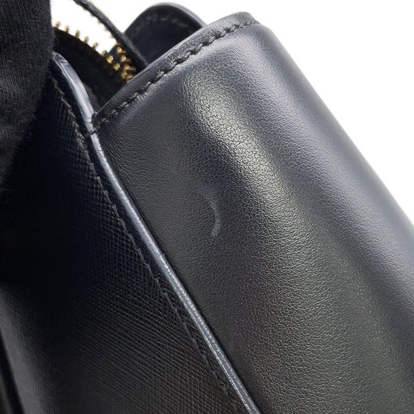 プラダ ハンドバッグ トライアングルロゴ レザー 1BA409 PRADA ２wayショルダー 黒