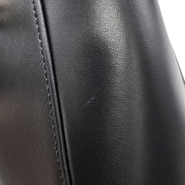 プラダ ハンドバッグ トライアングルロゴ レザー 1BA409 PRADA ２wayショルダー 黒