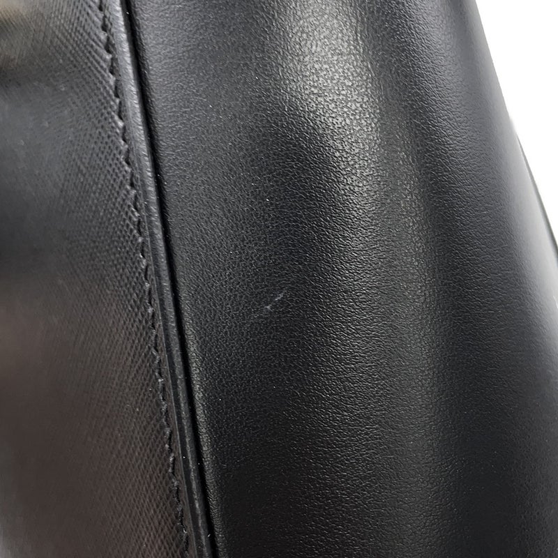 プラダ ハンドバッグ トライアングルロゴ レザー 1BA409 PRADA ２wayショルダー 黒