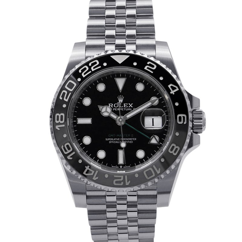 ロレックス GMTマスター2 ランダムシリアル ルーレット 126710GRNR ROLEX 腕時計 黒文字盤