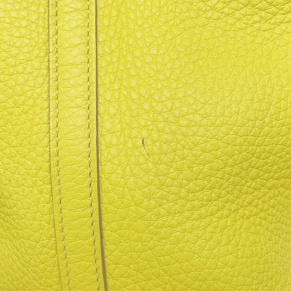 エルメス ハンドバッグ ピコタンロックPM ライム/シルバー金具 トリヨンクレマンス U刻印 HERMES トートバッグ