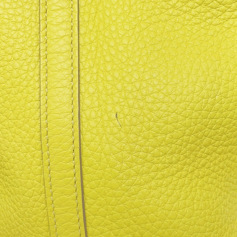 エルメス ハンドバッグ ピコタンロックPM ライム/シルバー金具 トリヨンクレマンス U刻印 HERMES トートバッグ