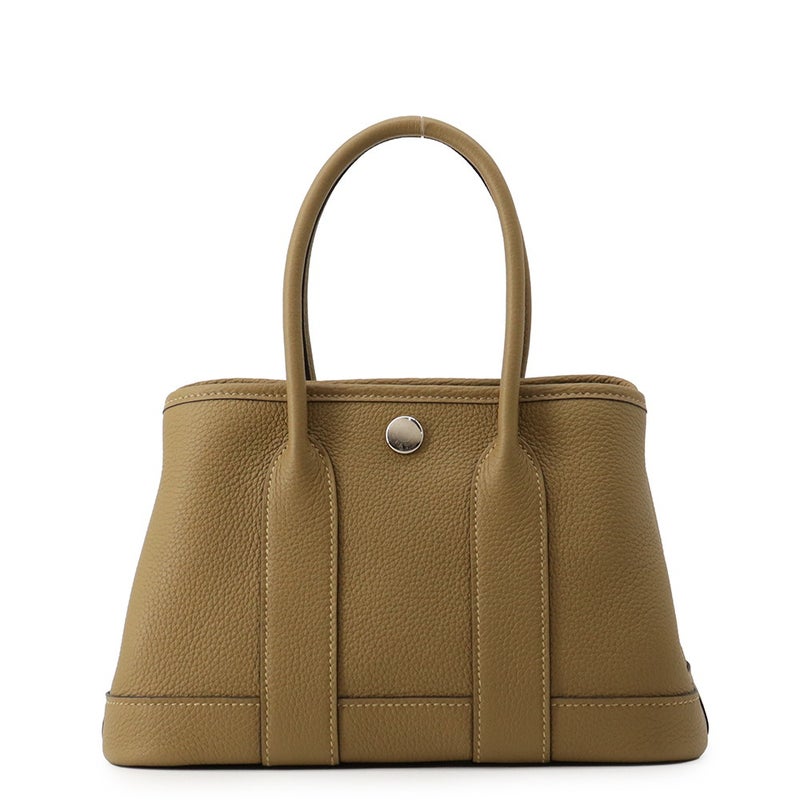 エルメス トートバッグ ネオ・ガーデン 23 ガーデンパーティ デュンヌ/シルバー金具 トゴ G刻印 HERMES