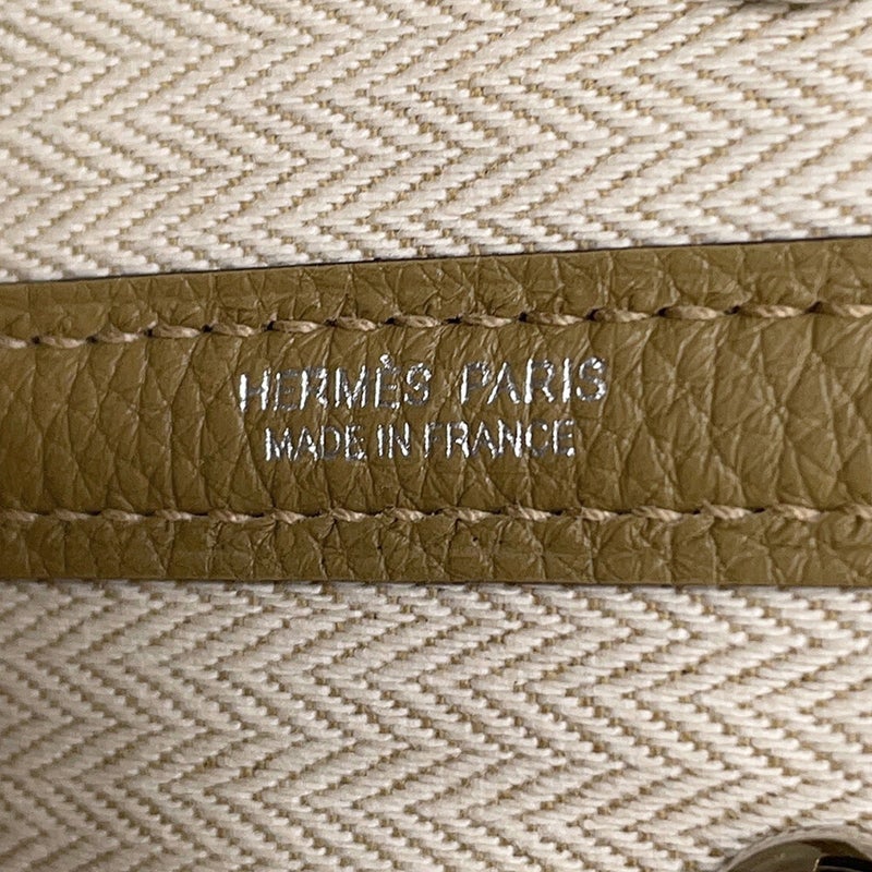エルメス トートバッグ ネオ・ガーデン 23 ガーデンパーティ デュンヌ/シルバー金具 トゴ G刻印 HERMES